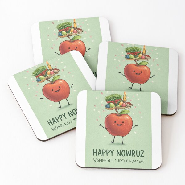 Artikelvorschau, Nowruz-Apfelillustration mit Haft-Seen-Gegenständen und persischen Neujahrssymbolen entworfen und verkauft von Aryabek.