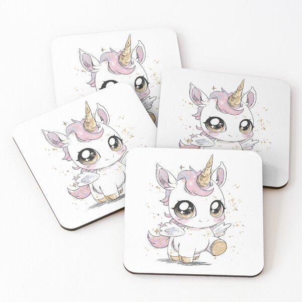 Item preview, Kawaii Unicorn – Cute Magical Cartoon Illustration designed and sold by CuteSquadStudio.
