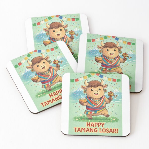 Item preview, Tamang Losar Yak Nepal with Prayer Flags and Himalayan Festive Energy designed and sold by Aryabek.