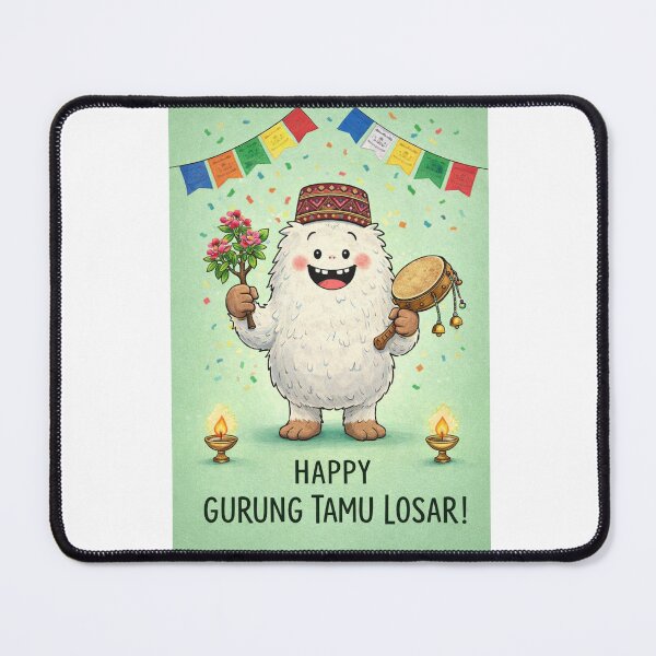 Item preview, Gurung Tamu Losar Yeti Nepal with Prayer Flags and Traditional Celebration designed and sold by Aryabek.