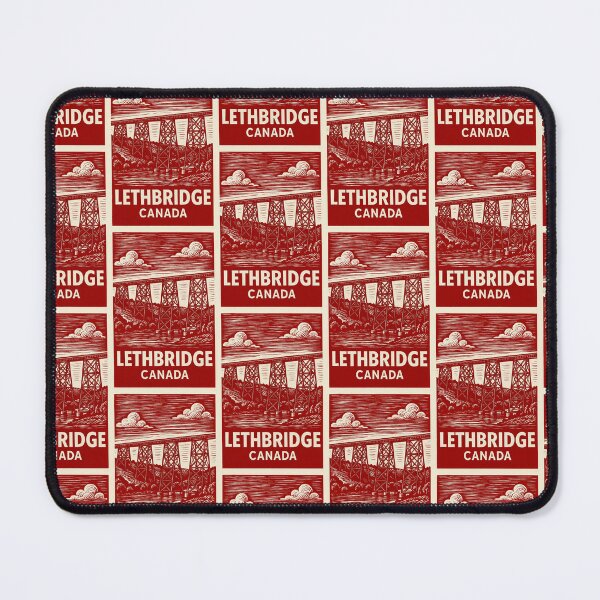 Item preview, Lethbridge Canada Linocut Style  designed and sold by Thistle-TShop.