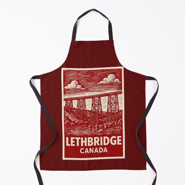 Item preview, Lethbridge Canada Linocut Style designed and sold by Thistle-TShop.