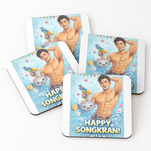 Item preview, Songkran Water Festival Celebration with Splash, Flowers, and Festive Joy designed and sold by Aryabek.