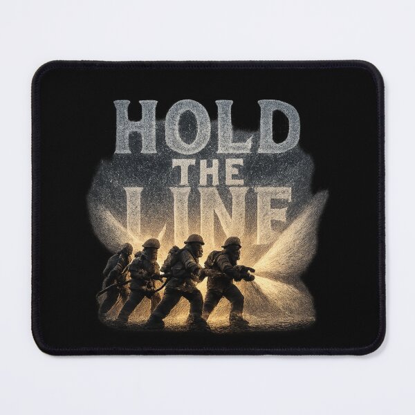 Item preview, Hold the Line - Firefighter Water Line Typography designed and sold by MKreative Studio.