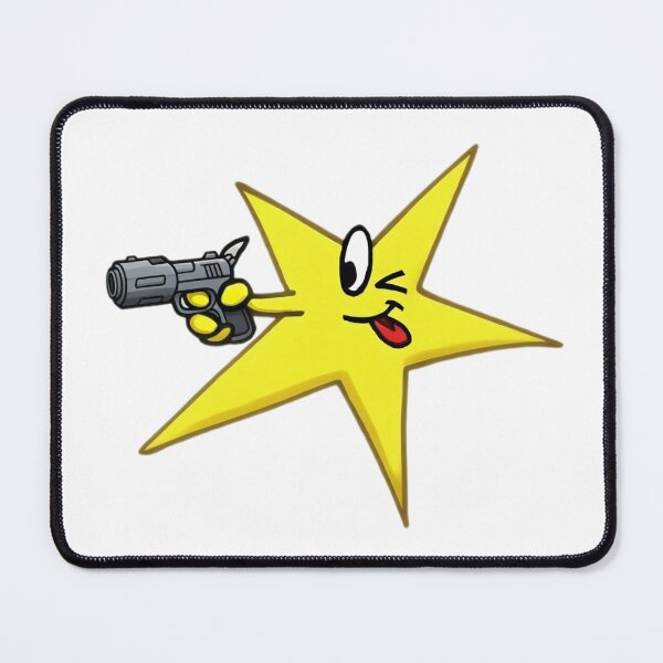 Item preview, Shooting Star with Gun Cartoon Sticker designed and sold by ogduckboy.