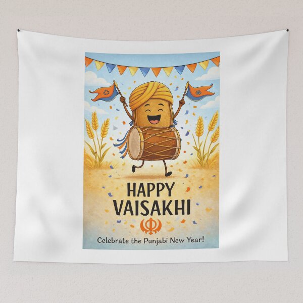 Item preview, Vaisakhi Festival with Turban, Dhol, and Sikh New Year Celebration designed and sold by Aryabek.