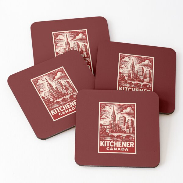 Item preview, Kitchener Canada Linocut Style  designed and sold by Thistle-TShop.