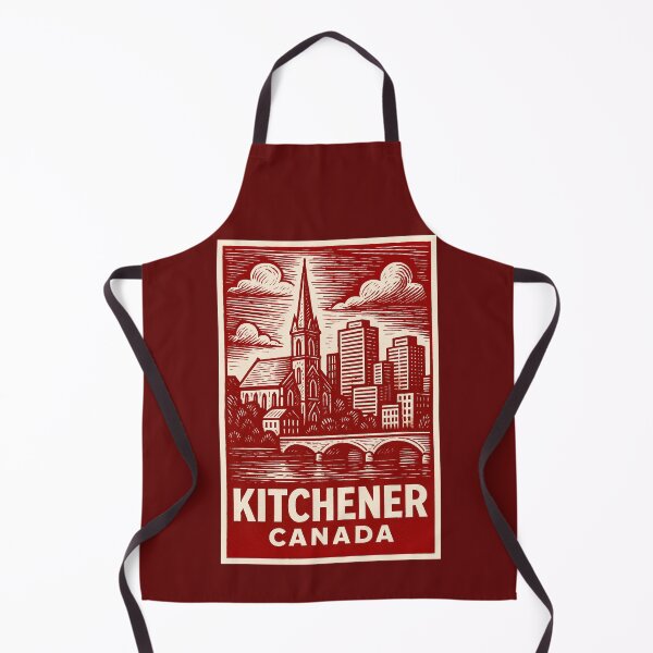 Item preview, Kitchener Canada Linocut Style designed and sold by Thistle-TShop.