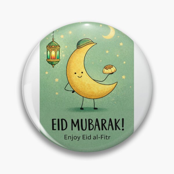 Item preview, Eid al-Fitr Celebration with Crescent Moon, Lantern, and Sweet Treats designed and sold by Aryabek.