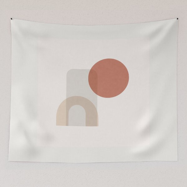 Item preview, Minimal Abstract Geometry – Soft Shapes Composition designed and sold by DrizzyV.