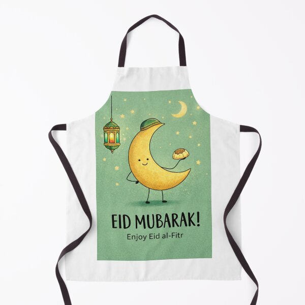 Item preview, Eid al-Fitr Celebration with Crescent Moon, Lantern, and Sweet Treats designed and sold by Aryabek.