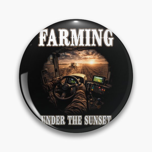 Item preview, FARMING UNDER THE SUNSET farmer farmers farm ranch harvest tractor  designed and sold by Jt41.