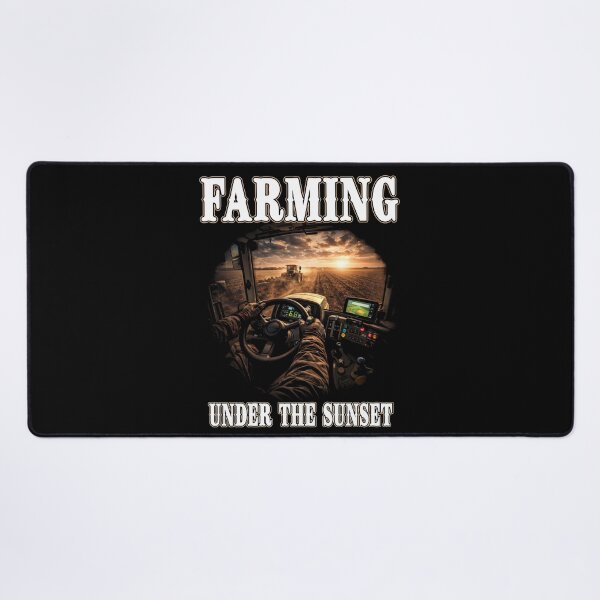 Item preview, FARMING UNDER THE SUNSET farmer farmers farm ranch harvest tractor designed and sold by Jt41.