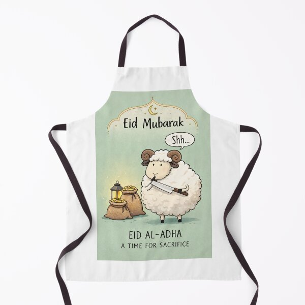 Item preview, Eid al-Adha Celebration with Ram, Crescent Moon, and Lantern designed and sold by Aryabek.