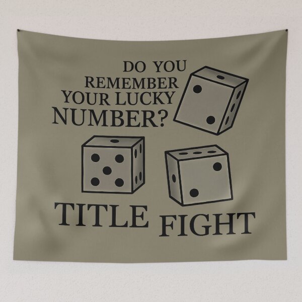 Item preview, Title Fight 27 your lucky number designed and sold by Dqylily .