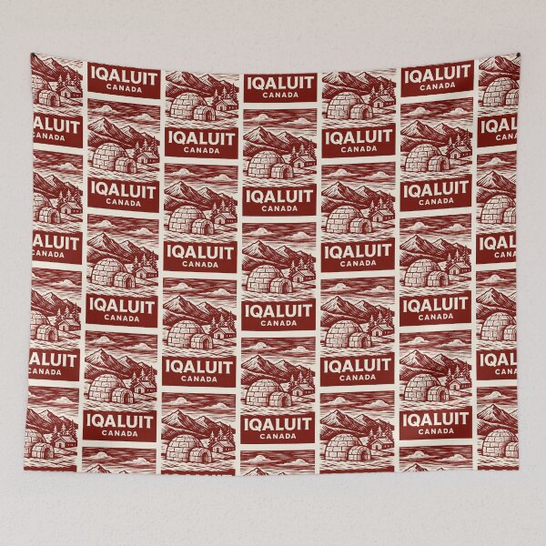 Item preview, Iqaluit Canada Linocut Style  designed and sold by Thistle-TShop.