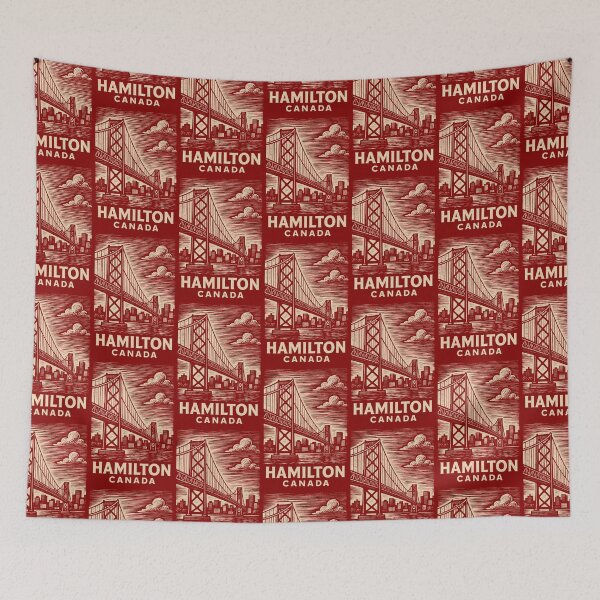 Item preview, Hamilton Canada Linocut Style  designed and sold by Thistle-TShop.