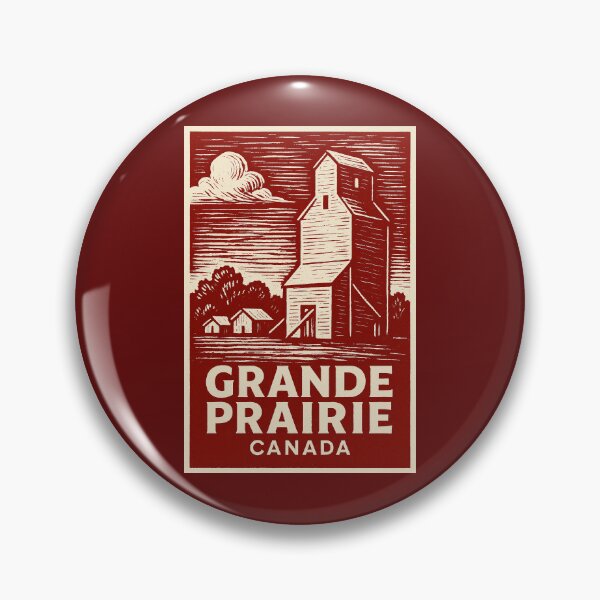 Item preview, Grande Prairie Canada Linocut Style  designed and sold by Thistle-TShop.