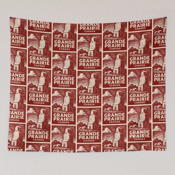 Item preview, Grande Prairie Canada Linocut Style  designed and sold by Thistle-TShop.