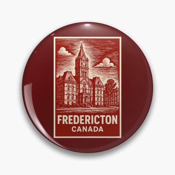 Item preview, Fredericton Canada Linocut Style  designed and sold by Thistle-TShop.