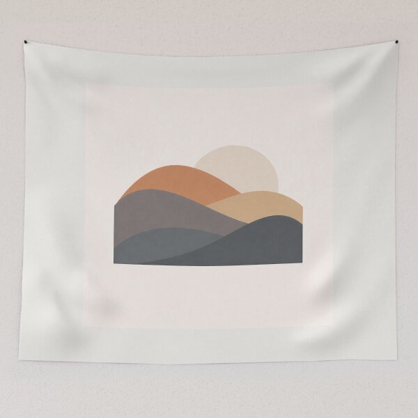 Item preview, Modern Abstract Landscape – Minimal Composition designed and sold by DrizzyV.
