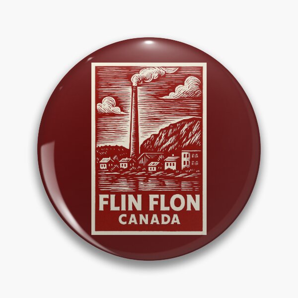 Item preview, Flin Flon Canada Linocut Style designed and sold by Thistle-TShop.