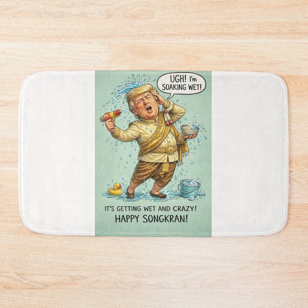 Item preview, Humorous Songkran Festival Thailand with Traditional Thai Costume and Water Splash designed and sold by Places On Earth.