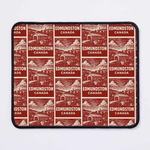 Item preview, Edmundston Canada Linocut Style designed and sold by Thistle-TShop.