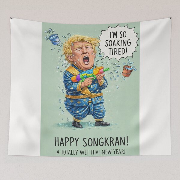 Item preview, Funny Songkran Water Festival with Thai Costume and Water Gun designed and sold by Places On Earth.