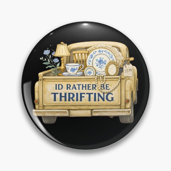 Item preview, I’d Rather Be Thrifting designed and sold by CartoonGang.