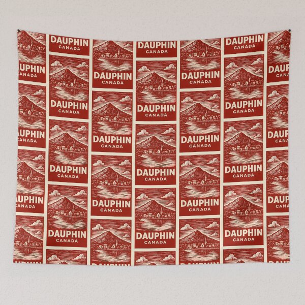 Item preview, Dauphin Canada Linocut Style  designed and sold by Thistle-TShop.