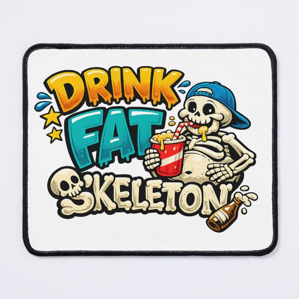 Item preview, Skeleton Boy Enjoying a Drink designed and sold by Arte Cartoon From TagTeam Group.