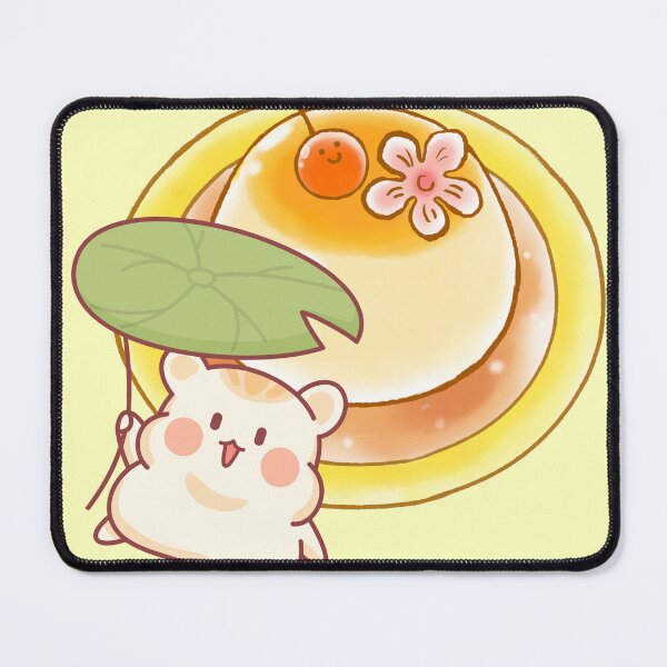 Item preview, Kawaii Hamster Japanese Pudding - Purin Dessert Art designed and sold by Kanniax.
