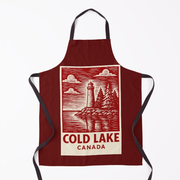 Item preview, Cold Lake Canada Linocut Style designed and sold by Thistle-TShop.