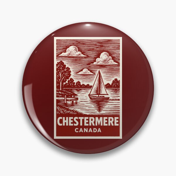 Item preview, Chestermere Canada Linocut Style  designed and sold by Thistle-TShop.