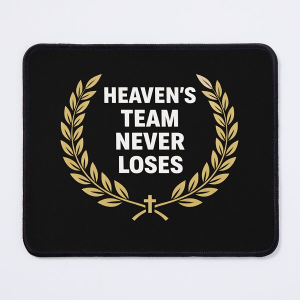 Item preview, Heaven’s Team Never Loses Christian Victory Laurel Design designed and sold by astersgraphics.