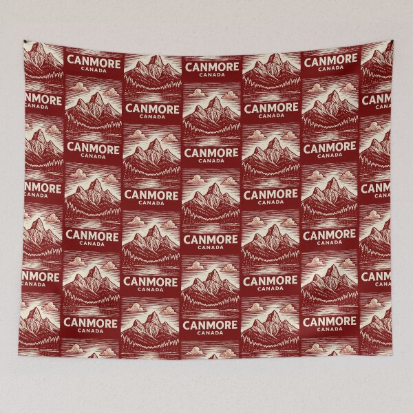 Item preview, Canmore Canada Linocut Style  designed and sold by Thistle-TShop.