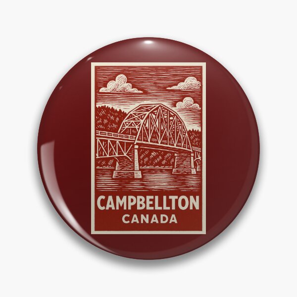 Item preview, Campbellton Canada Linocut Style  designed and sold by Thistle-TShop.