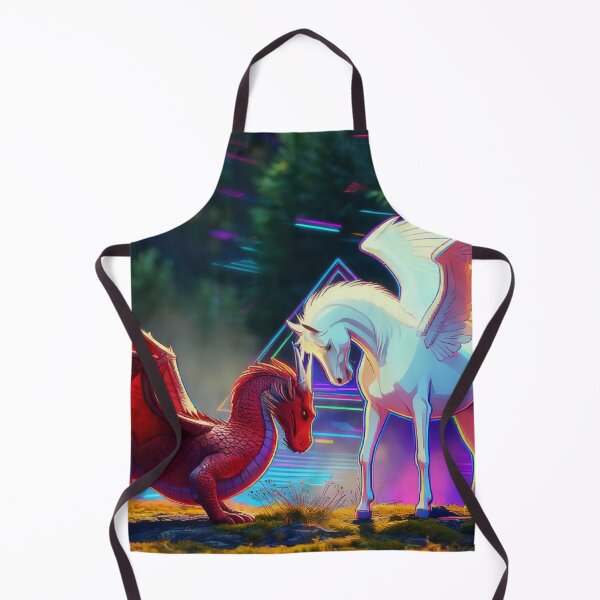 Item preview, Forest Friends - Young Dragon and Young Pegasus designed and sold by NaturePrints.