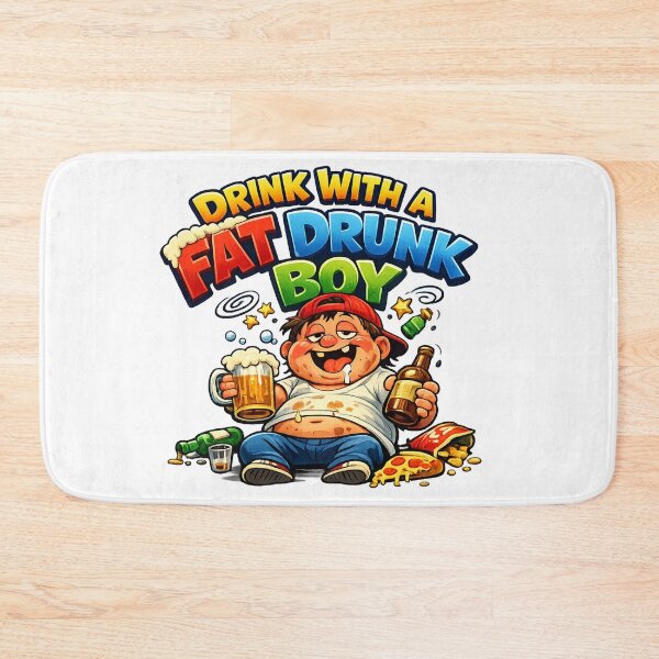 Item preview, Drink with a Drunk Fat Boy designed and sold by Arte Cartoon From TagTeam Group.