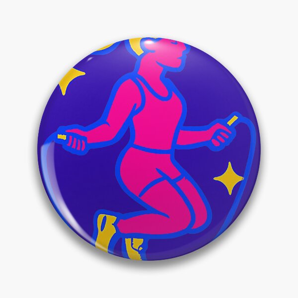 Item preview, Neon Gym Girl Jumping Rope designed and sold by Muscle Mood Designs.
