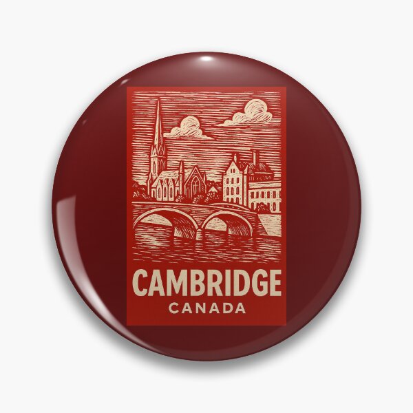 Item preview, Cambridge Canada Linocut Style  designed and sold by Thistle-TShop.