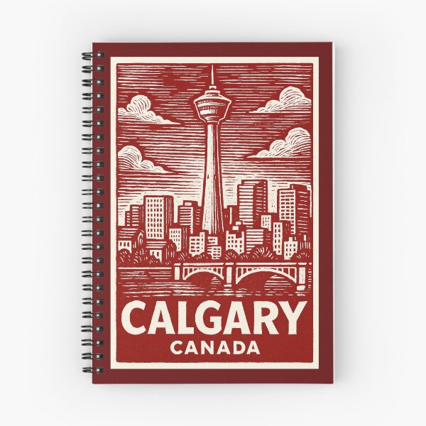 Item preview, Calgary Canada Linocut Style  designed and sold by Thistle-TShop.
