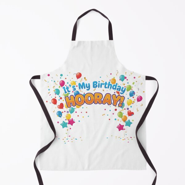 Item preview, It's My Birthday Hooray! - Tag My Shirt - Clothing Designed to be Written on designed and sold by Tag My Shirt - Clothing Made to Be Written On..