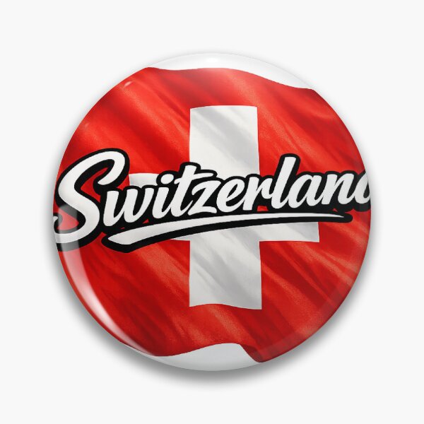 Item preview, Switzerland Waving Flag Typography – Swiss National Pride Design designed and sold by GarnerSupplyCo.
