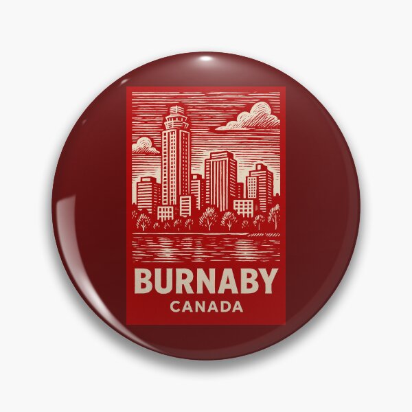 Item preview, Burnaby Canada Linocut Style  designed and sold by Thistle-TShop.