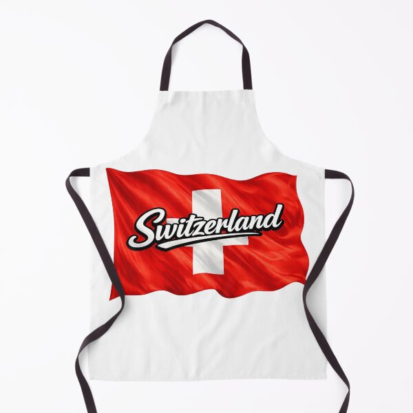 Item preview, Switzerland Waving Flag Typography – Swiss National Pride Design designed and sold by GarnerSupplyCo.