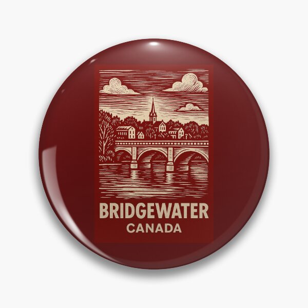 Item preview, Bridgewater Canada Linocut Style  designed and sold by Thistle-TShop.