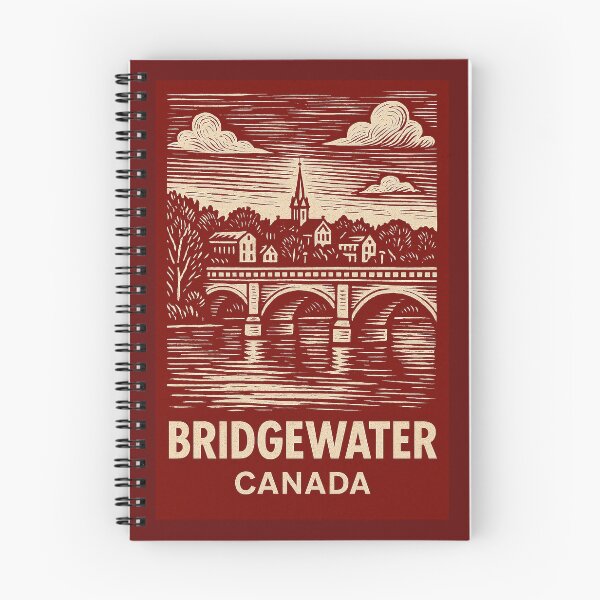 Item preview, Bridgewater Canada Linocut Style  designed and sold by Thistle-TShop.