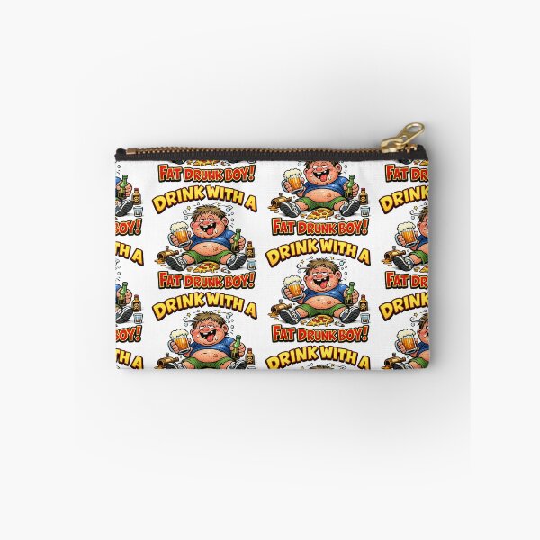 Item preview, I want Drink with a Drunk Funny Fat Boy designed and sold by Arte Cartoon From TagTeam Group.